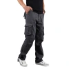 Manufacturer's multi-pocket work pants, men's loose large-sized casual pants, spring and autumn thick pure cotton European-style long pants, six-pocket pants Item Picture